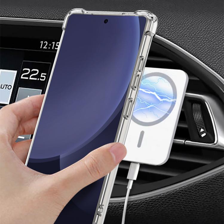 For Samsung Galaxy S25 Ultra 5G GKK Airbag Full Coverage PC Phone Case with Rotating Holder, Not Included Pen