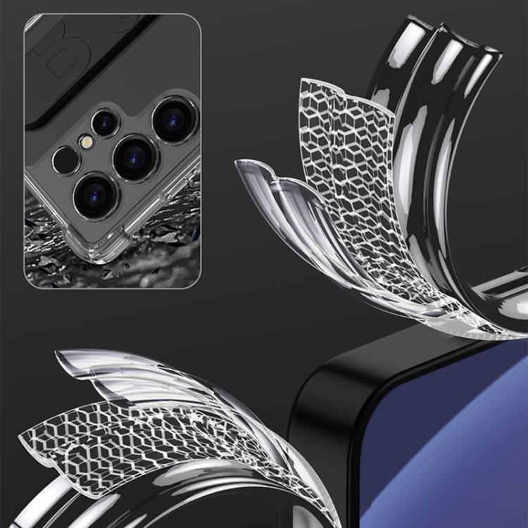 For Samsung Galaxy S25 Ultra 5G GKK Airbag Silicone Wristband Phone Case, Not Included Pen