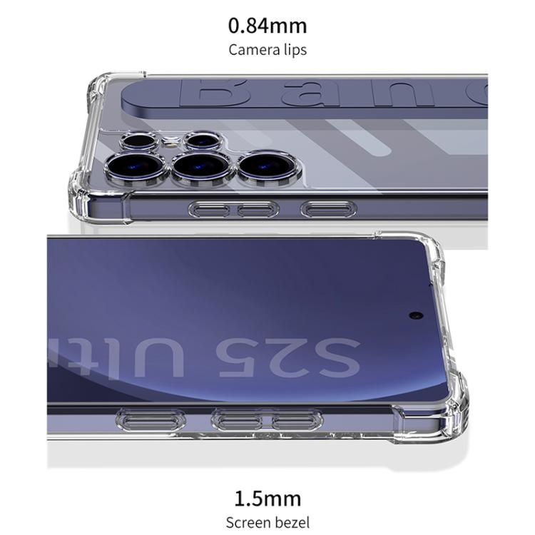 For Samsung Galaxy S25 Ultra 5G GKK Airbag Silicone Wristband Phone Case, Not Included Pen
