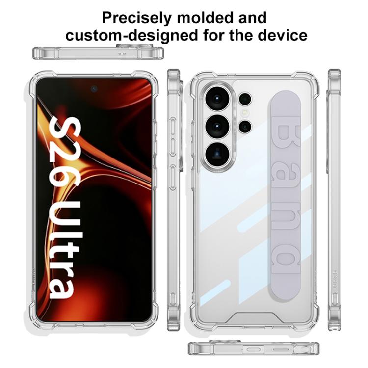 For Samsung Galaxy S26 Ultra 5G GKK Airbag Silicone Wristband Phone Case, Not Included Pen