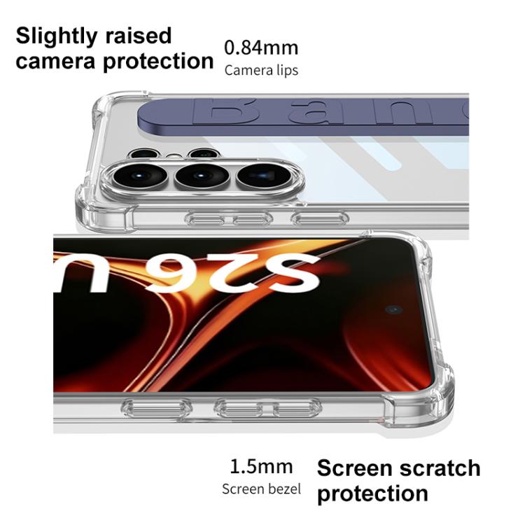 For Samsung Galaxy S26 Ultra 5G GKK Airbag Silicone Wristband Phone Case, Not Included Pen