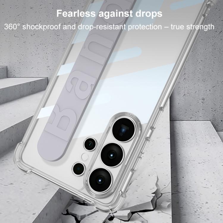 For Samsung Galaxy S26 Ultra 5G GKK Airbag Silicone Wristband Phone Case, Not Included Pen
