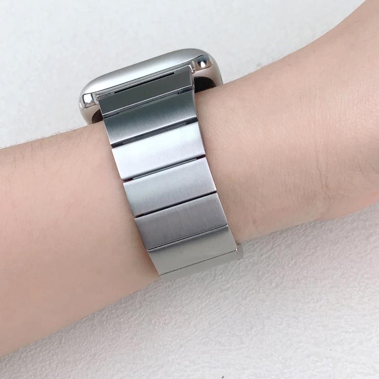 For Apple Watch 46mm / 49mm / 45mm / 44mm Single Bead Side-removable Stainless Steel Watch Band