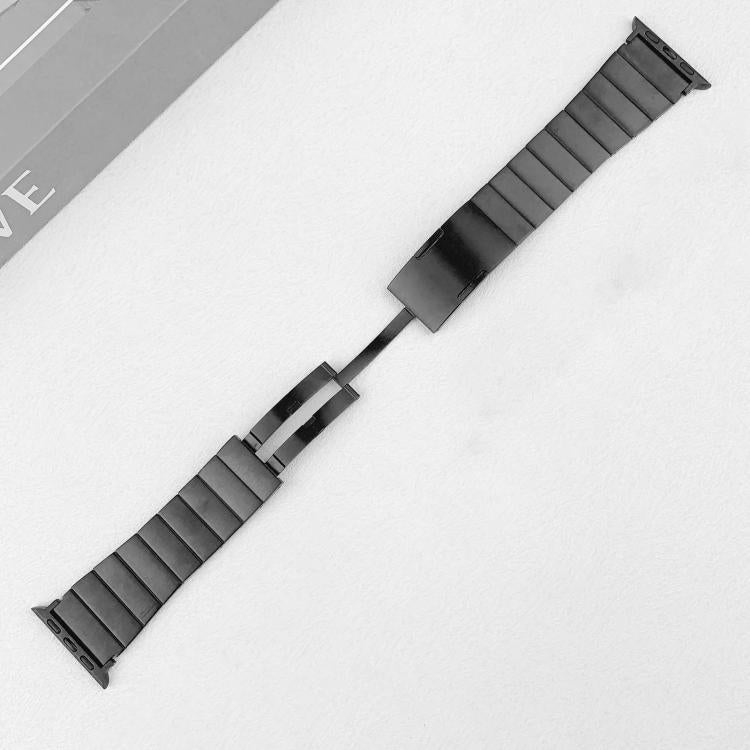 For Apple Watch 42mm / 41mm / 40mm / 38mm Single Bead Side-removable Stainless Steel Watch Band