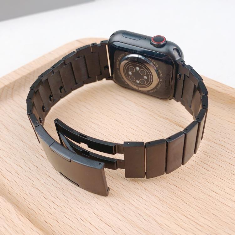 For Apple Watch 42mm / 41mm / 40mm / 38mm Single Bead Side-removable Stainless Steel Watch Band