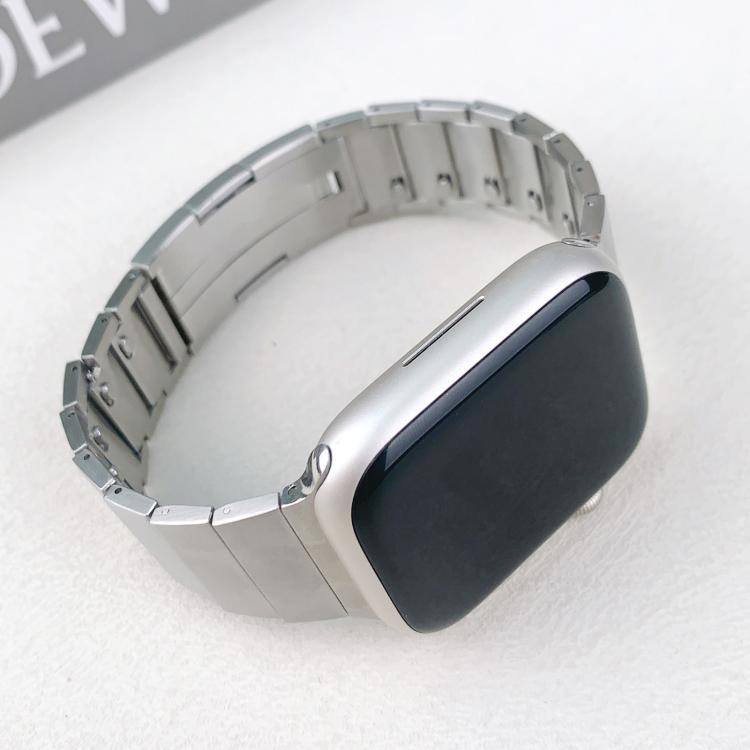 For Apple Watch 42mm / 41mm / 40mm / 38mm Single Bead Side-removable Stainless Steel Watch Band