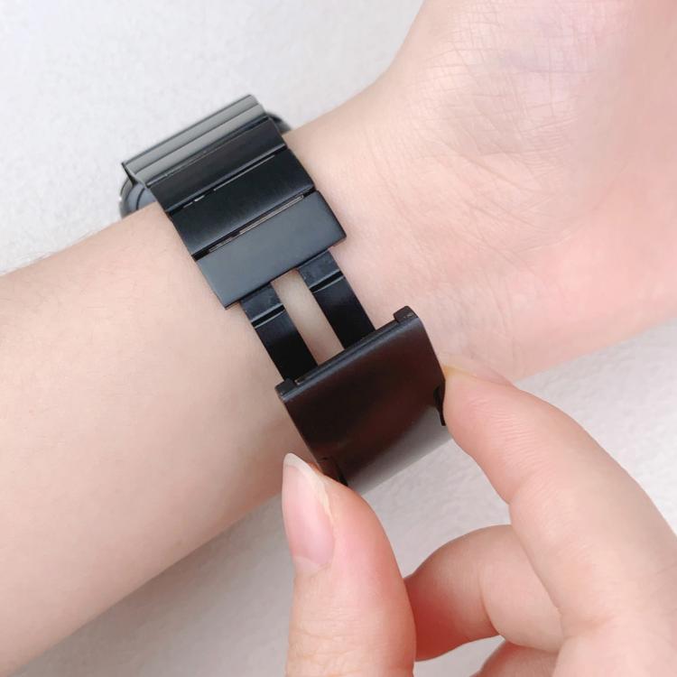 For Apple Watch 46mm / 49mm / 45mm / 44mm Single Bead Side-removable Stainless Steel Watch Band