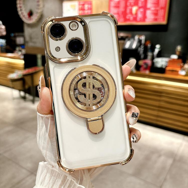 For iPhone 14 Space MagSafe Holder Phone Case with Lens Film