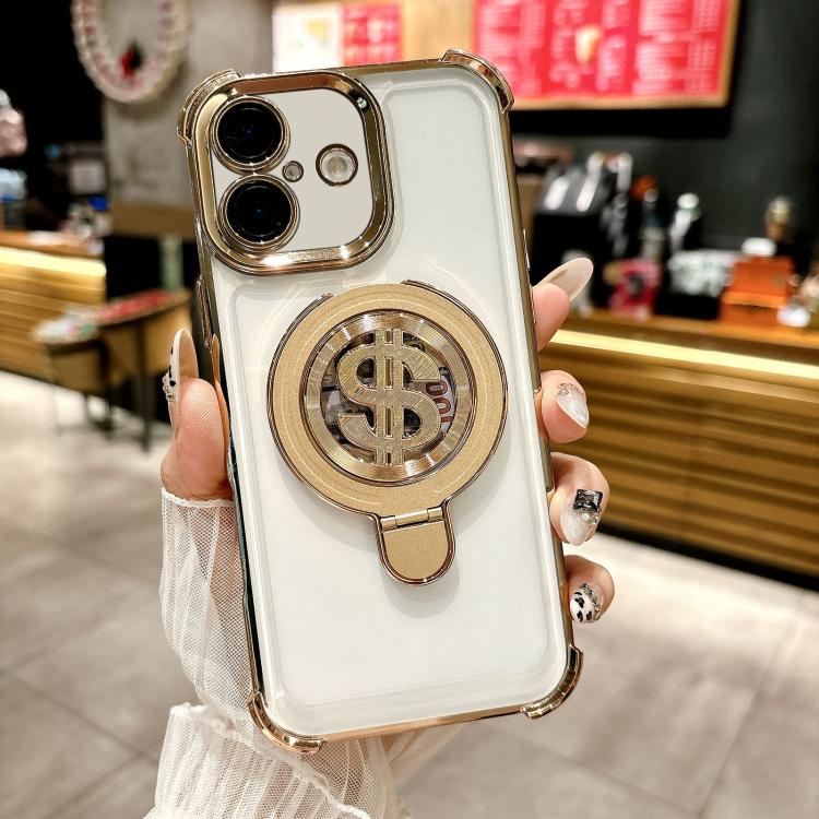 For iPhone 16 Space MagSafe Holder Phone Case with Lens Film