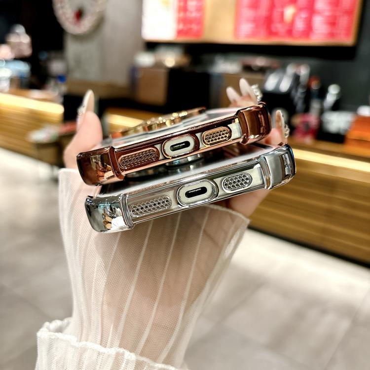 For iPhone 14 Space MagSafe Holder Phone Case with Lens Film