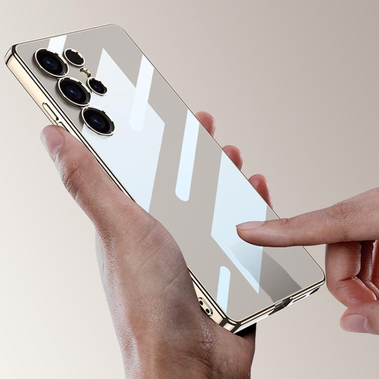 For Samsung Galaxy S25 Ultra 5G GKK Plating Transparent TPU Phone Case