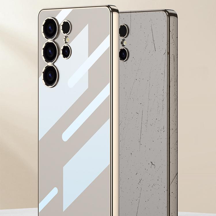 For Samsung Galaxy S25 Ultra 5G GKK Plating Transparent TPU Phone Case