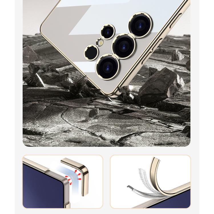 For Samsung Galaxy S25 Ultra 5G GKK Plating Transparent TPU Phone Case