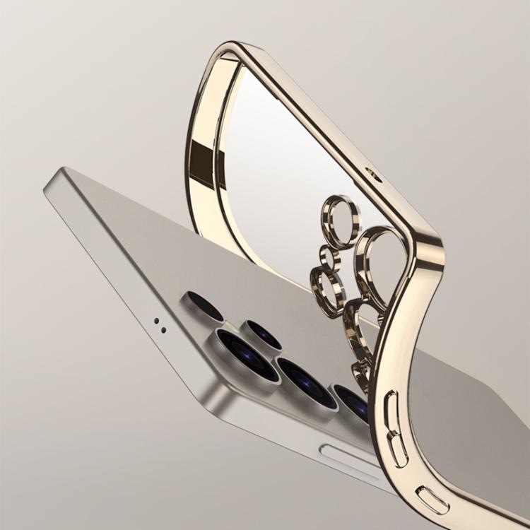 For Samsung Galaxy S25 Ultra 5G GKK Plating Transparent TPU Phone Case