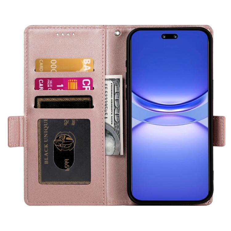 For Huawei nova 13 Pro Side Buckle Magnetic Frosted Leather Phone Case
