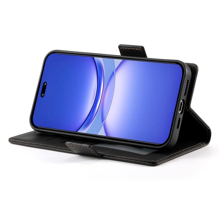 For Huawei nova 13 Pro Side Buckle Magnetic Frosted Leather Phone Case