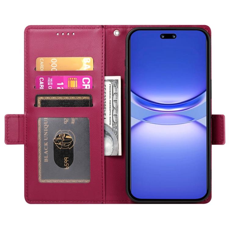 For Huawei nova 13 Pro Side Buckle Magnetic Frosted Leather Phone Case