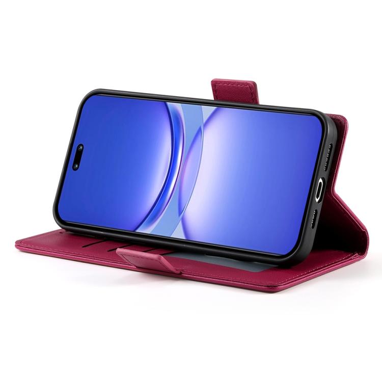 For Huawei nova 13 Pro Side Buckle Magnetic Frosted Leather Phone Case