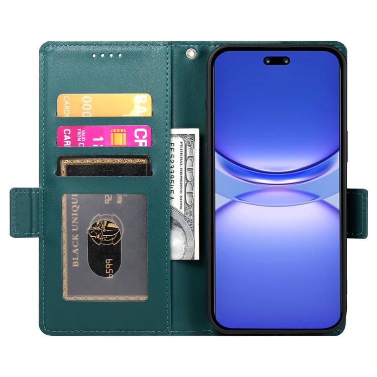 For Huawei nova 13 Pro Side Buckle Magnetic Frosted Leather Phone Case