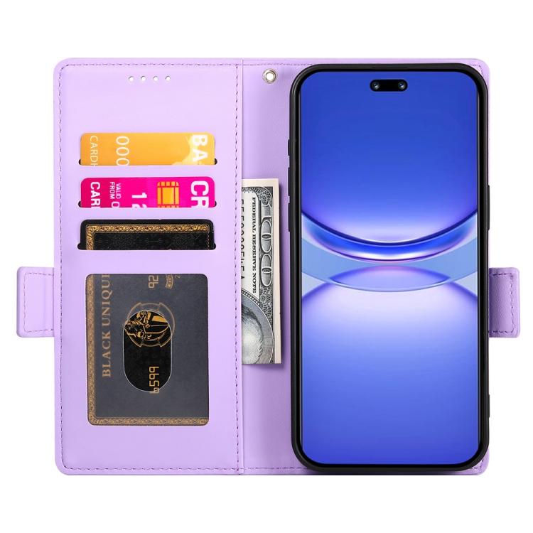 For Huawei nova 13 Pro Side Buckle Magnetic Frosted Leather Phone Case