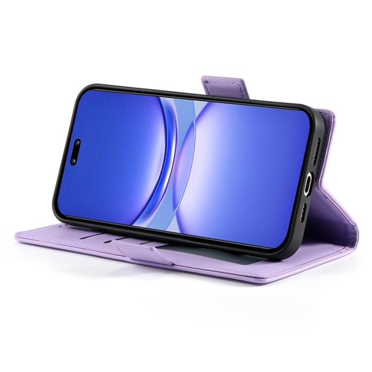 For Huawei nova 13 Pro Side Buckle Magnetic Frosted Leather Phone Case