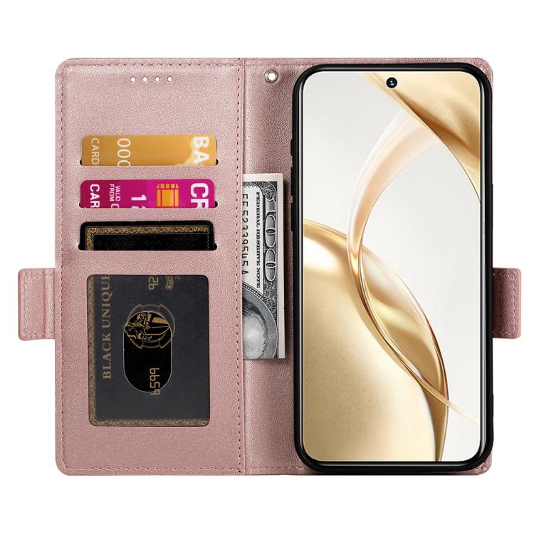 For Huawei nova 14 Pro Side Buckle Magnetic Frosted Leather Phone Case