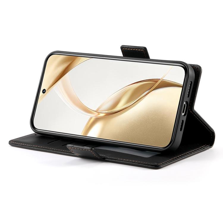 For Huawei nova 14 Pro Side Buckle Magnetic Frosted Leather Phone Case