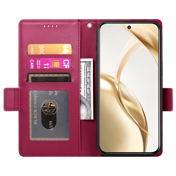 For Huawei nova 14 Pro Side Buckle Magnetic Frosted Leather Phone Case