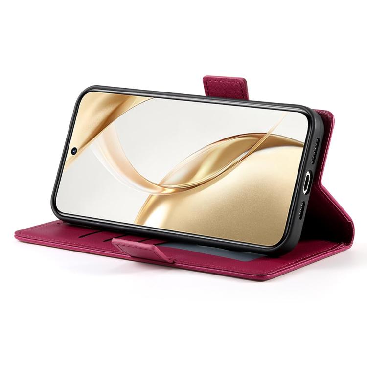 For Huawei nova 14 Pro Side Buckle Magnetic Frosted Leather Phone Case