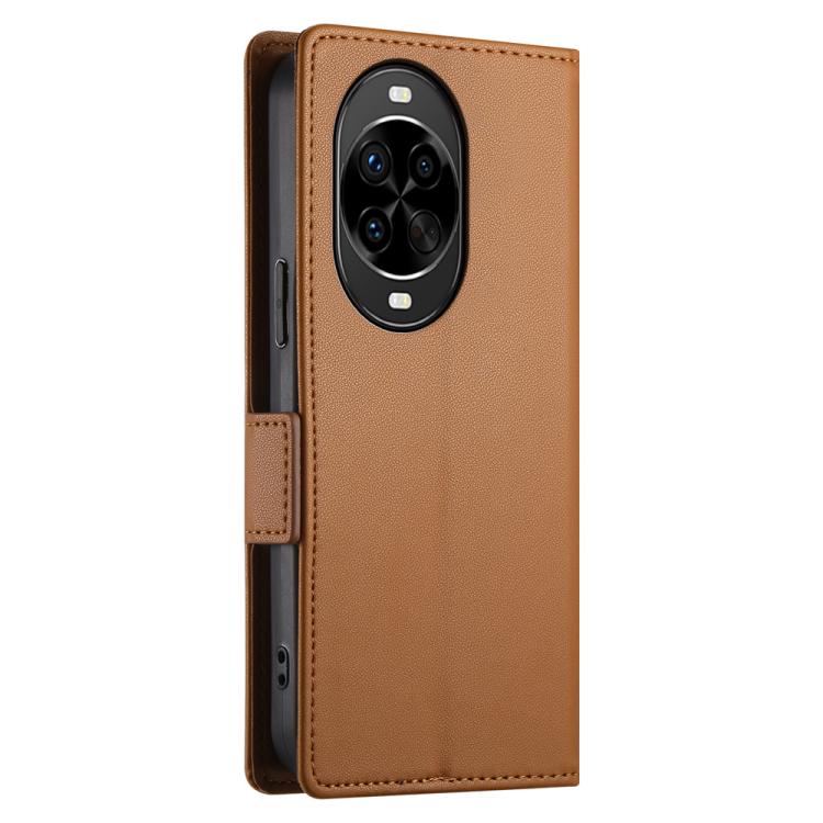 For Huawei nova 14 Pro Side Buckle Magnetic Frosted Leather Phone Case