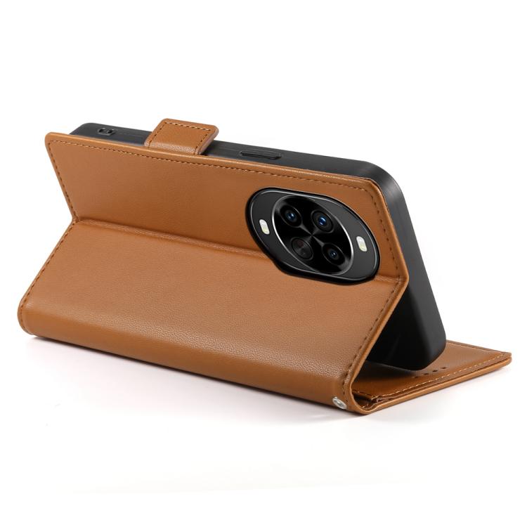 For Huawei nova 14 Pro Side Buckle Magnetic Frosted Leather Phone Case