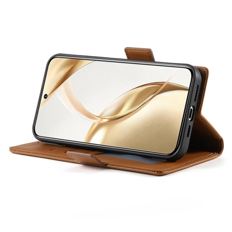 For Huawei nova 14 Pro Side Buckle Magnetic Frosted Leather Phone Case