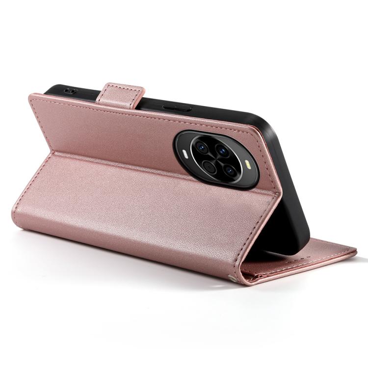 For Huawei nova 14 Side Buckle Magnetic Frosted Leather Phone Case
