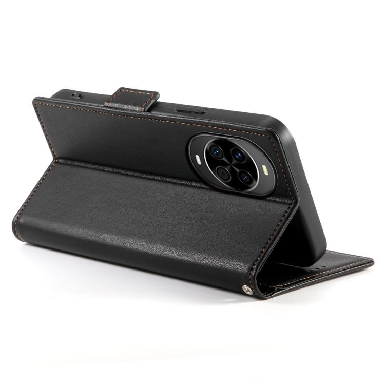 For Huawei nova 14 Side Buckle Magnetic Frosted Leather Phone Case