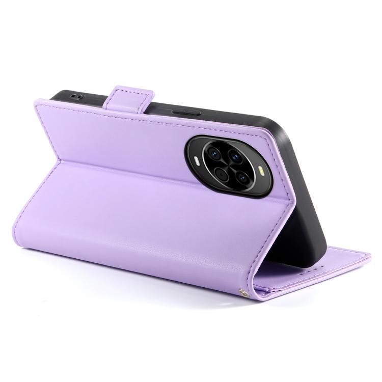 For Huawei nova 14 Side Buckle Magnetic Frosted Leather Phone Case