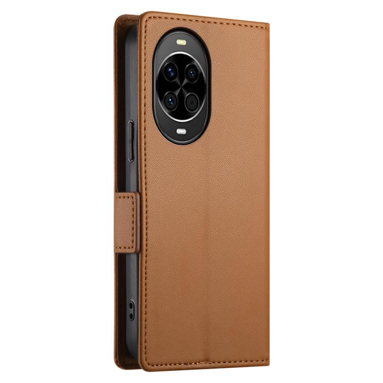 For Huawei nova 14 Side Buckle Magnetic Frosted Leather Phone Case