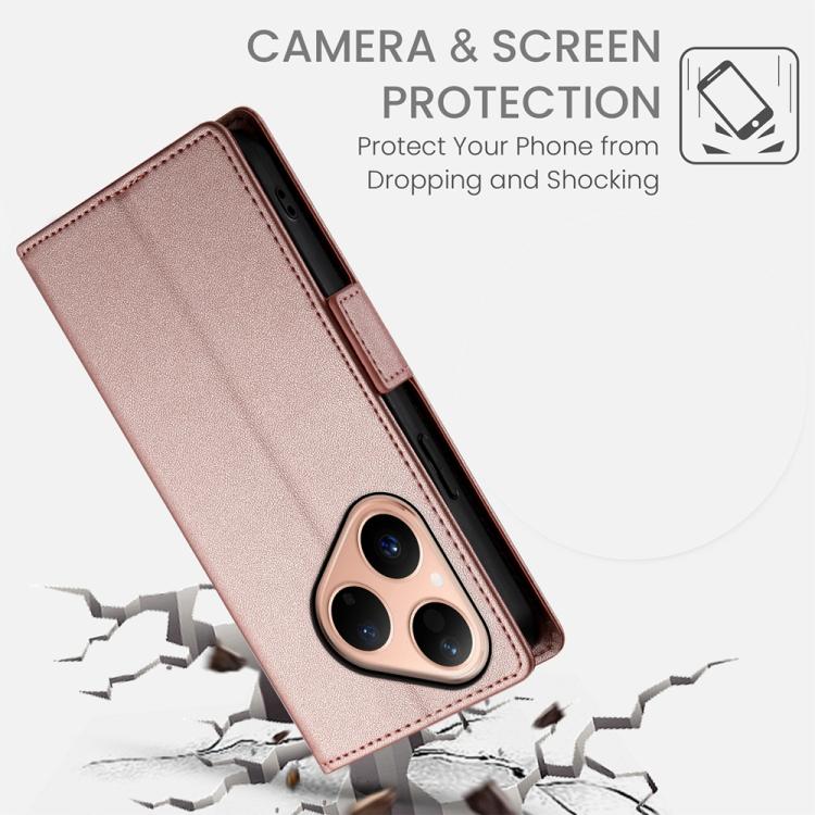 For Huawei Pura 80 5G Side Buckle Magnetic Frosted Leather Phone Case