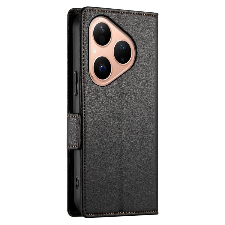 For Huawei Pura 80 5G Side Buckle Magnetic Frosted Leather Phone Case
