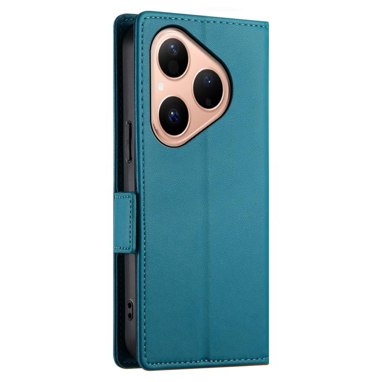 For Huawei Pura 80 5G Side Buckle Magnetic Frosted Leather Phone Case