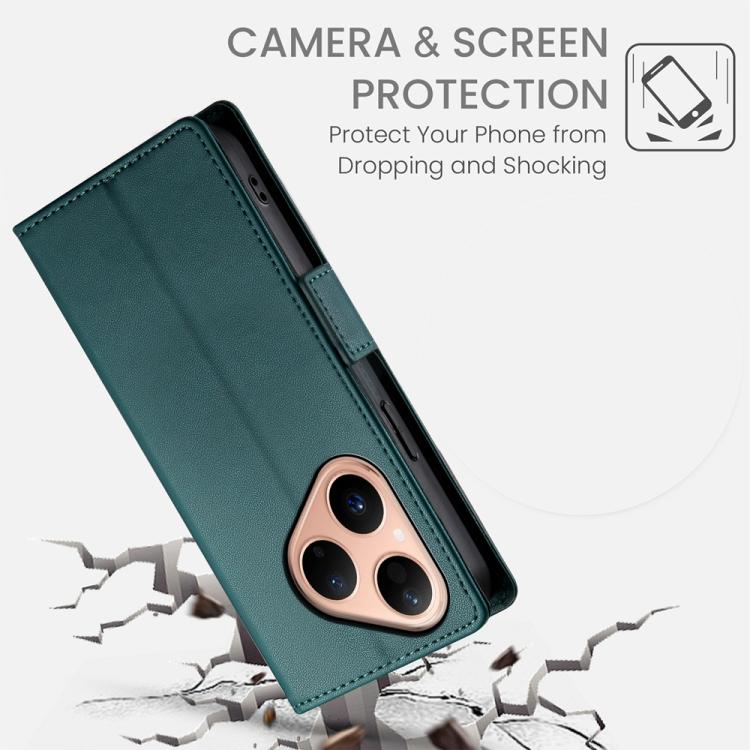 For Huawei Pura 80 5G Side Buckle Magnetic Frosted Leather Phone Case