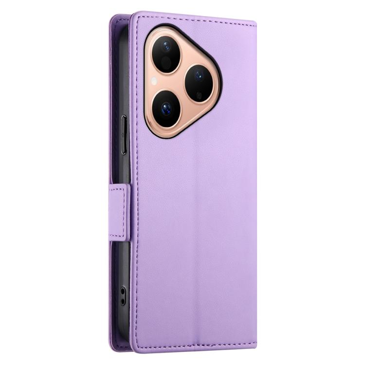 For Huawei Pura 80 5G Side Buckle Magnetic Frosted Leather Phone Case