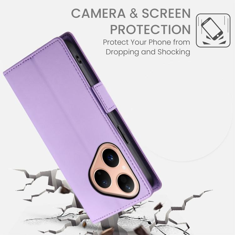 For Huawei Pura 80 5G Side Buckle Magnetic Frosted Leather Phone Case