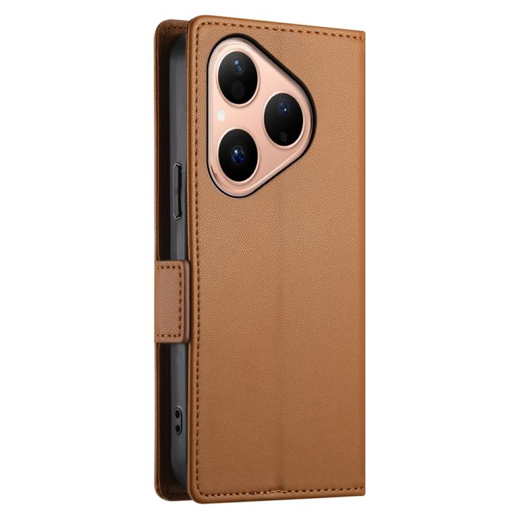 For Huawei Pura 80 5G Side Buckle Magnetic Frosted Leather Phone Case
