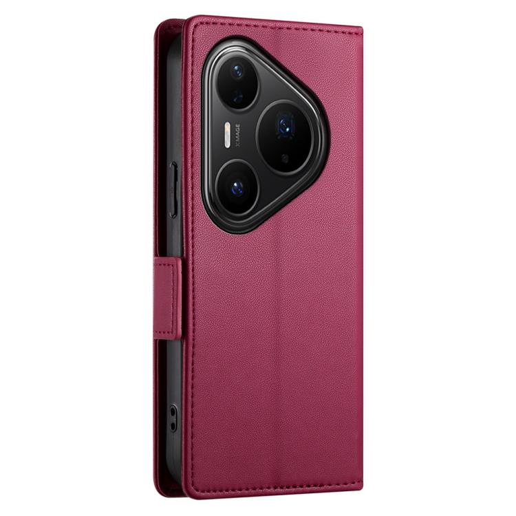 For Huawei Pura 80 Pro 5G / Pura 80 Pro+ 5G Side Buckle Magnetic Frosted Leather Phone Case