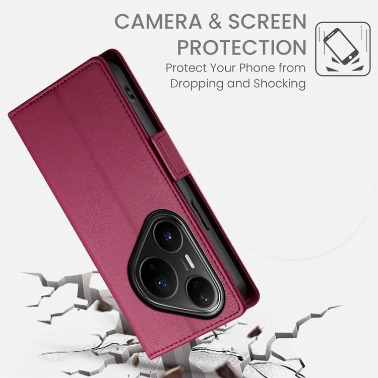 For Huawei Pura 80 Pro 5G / Pura 80 Pro+ 5G Side Buckle Magnetic Frosted Leather Phone Case