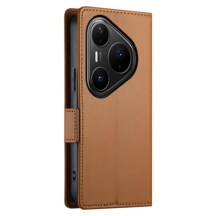 For Huawei Pura 80 Ultra 5G Side Buckle Magnetic Frosted Leather Phone Case