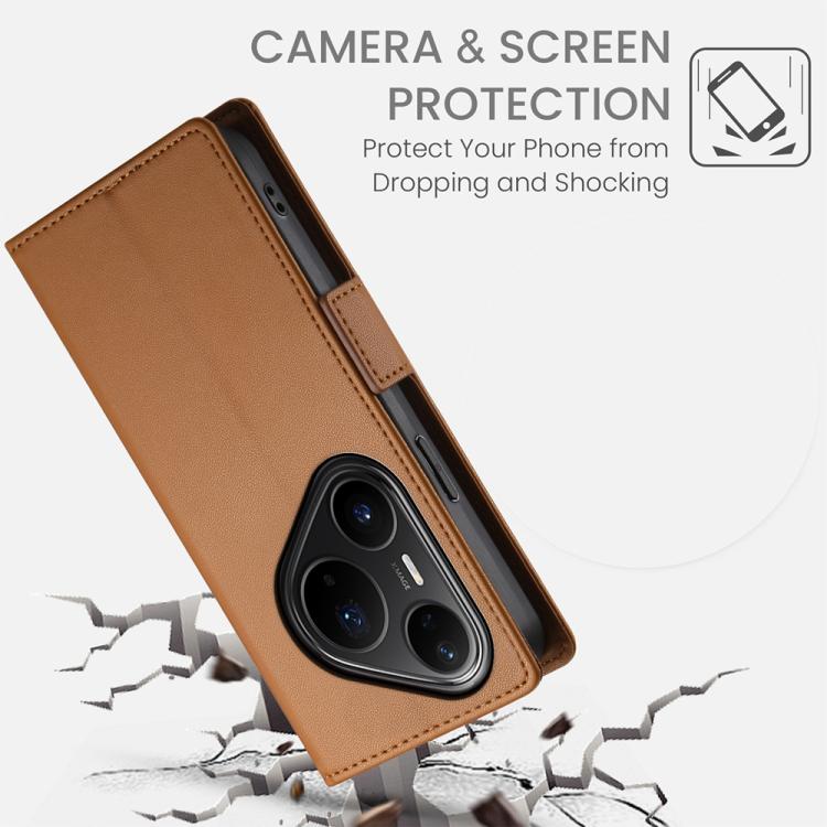 For Huawei Pura 80 Ultra 5G Side Buckle Magnetic Frosted Leather Phone Case