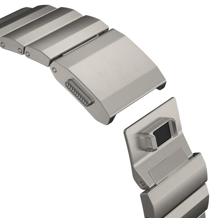 For Apple Watch 46mm / 49mm / 45mm / 44mm Norman Clasp One-Bead Stainless Steel Watch Band