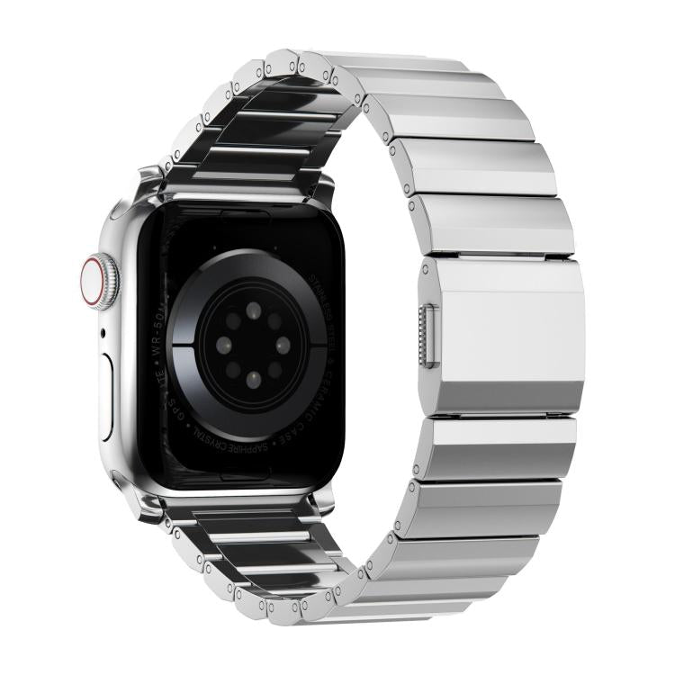 For Apple Watch 46mm / 49mm / 45mm / 44mm Norman Clasp One-Bead Stainless Steel Watch Band