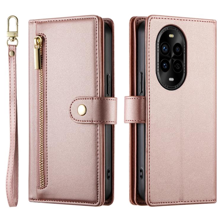 For Huawei nova 13 Pro Nine Card-slot Zipper Wallet Bag Leather Phone Case